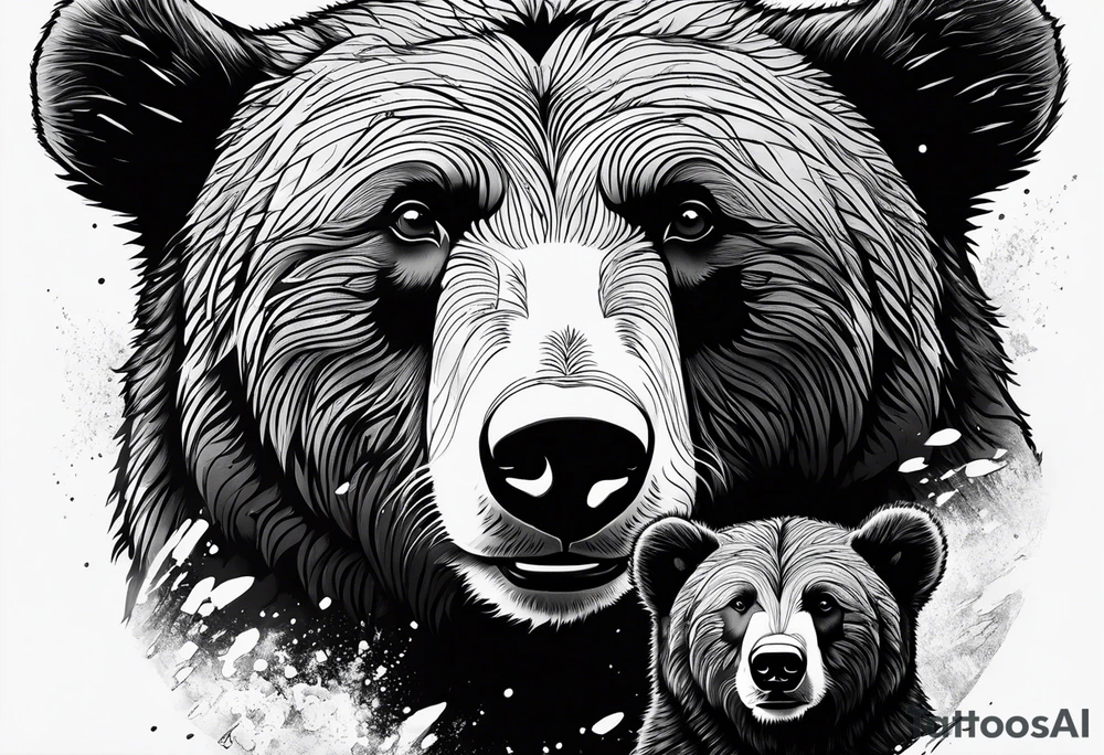 mamma bear and cub tattoo idea