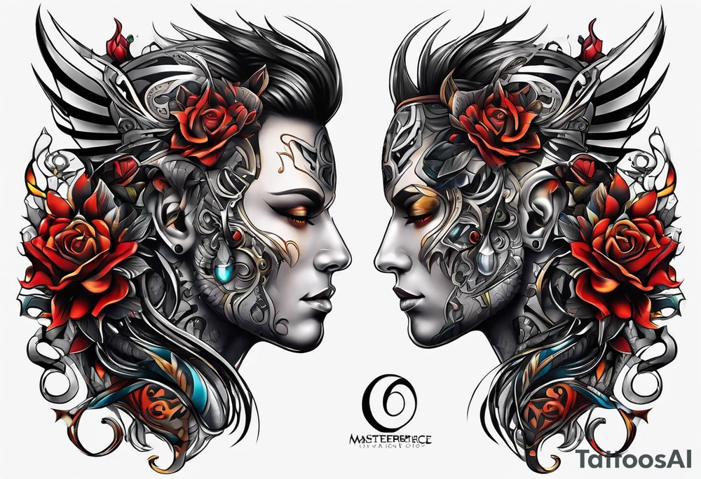 Transformation and strength after heartbreak tattoo idea