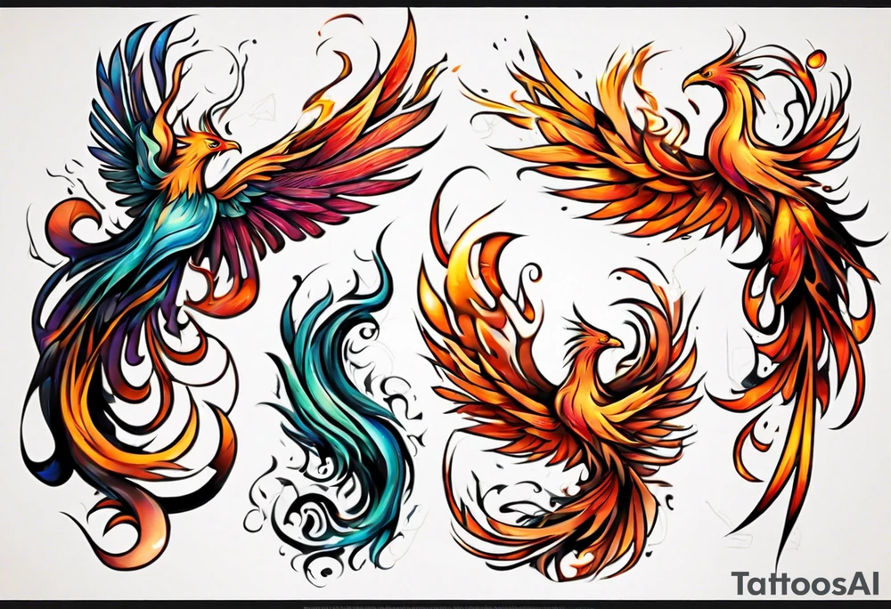Phoenix tattoo idea