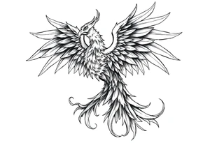 Phoenix rising tattoo idea