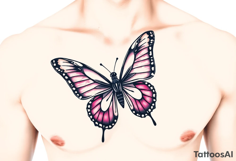 EllaRay with a butterfly tattoo idea