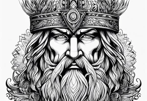 nordic god eye scar odin tattoo idea