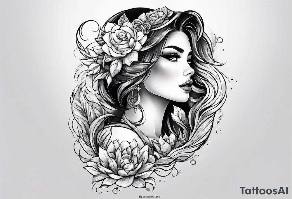tattoo for woman
little princ style tattoo idea