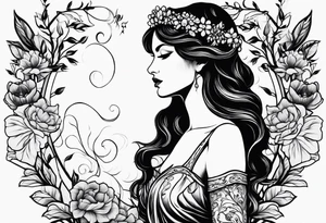 Persephone as dominatrix tattoo idea