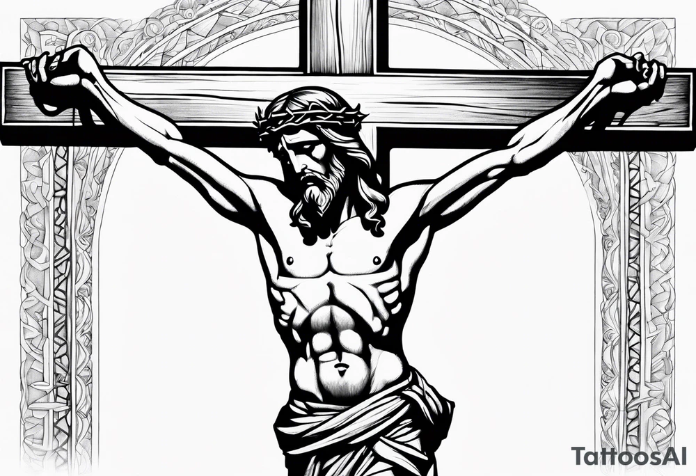 jesus crucifixion tattoo idea