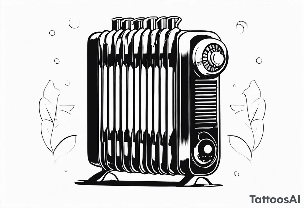 heating radiator tattoo idea