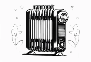 heating radiator tattoo idea