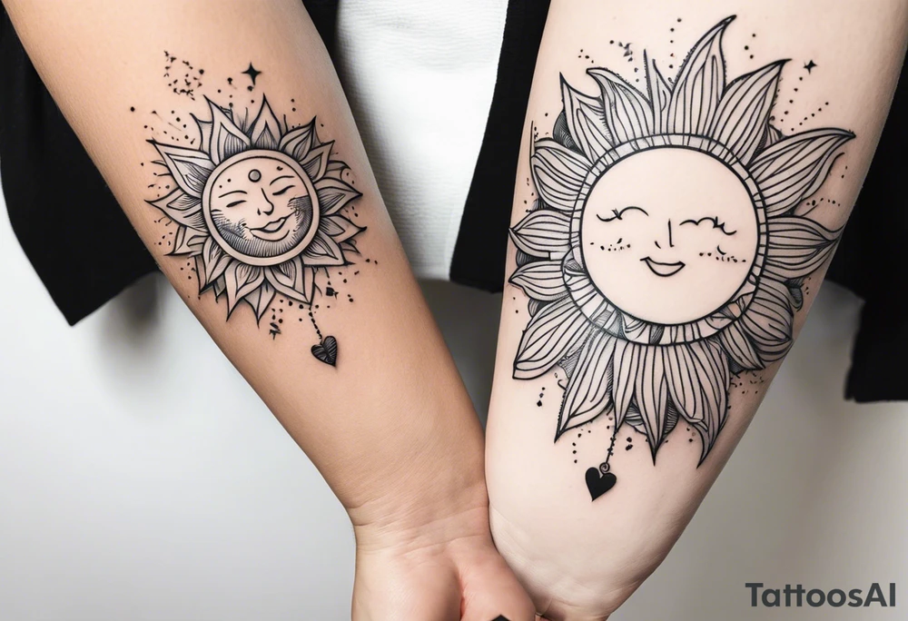 You’re the sun to me tattoo idea