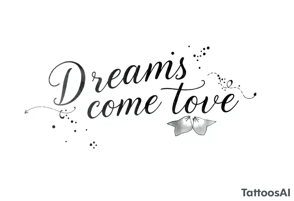 Dreams come true tattoo idea
