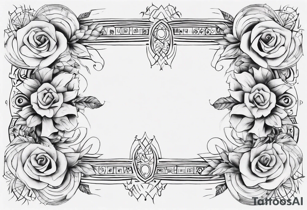 Fine line tattoo which will wrap around ankle horizontally which is larger in the centre tattoo idea