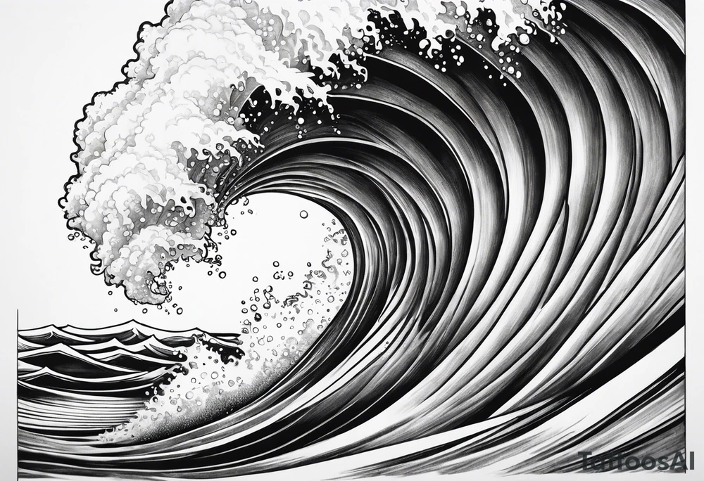 ocean waves tattoo idea