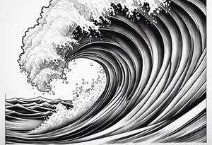 ocean waves tattoo idea