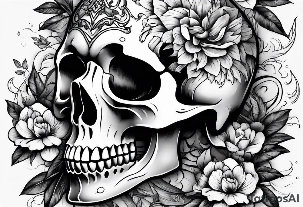 Skelton hand tattoo idea