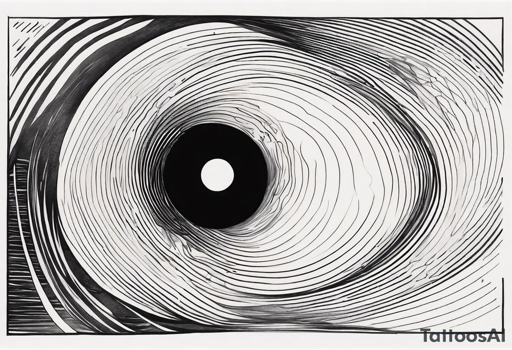 black hole tattoo idea