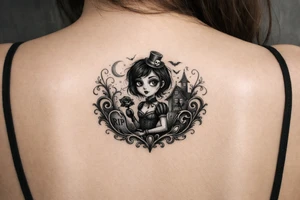 Un. Tatou, inspiré des classiques de film de Tim Burton. tattoo idea