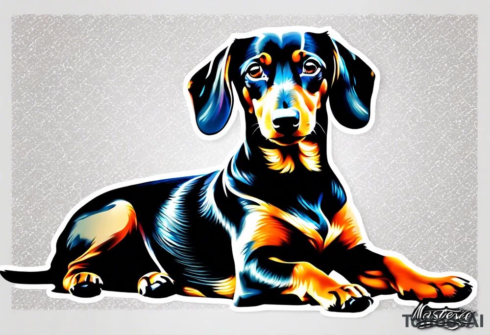 Dachshund tattoo idea