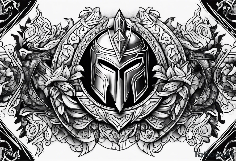SPARTAN ABSTRACT tattoo idea