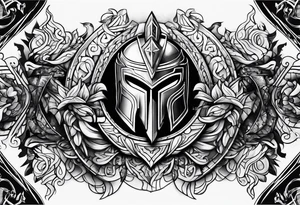 SPARTAN ABSTRACT tattoo idea