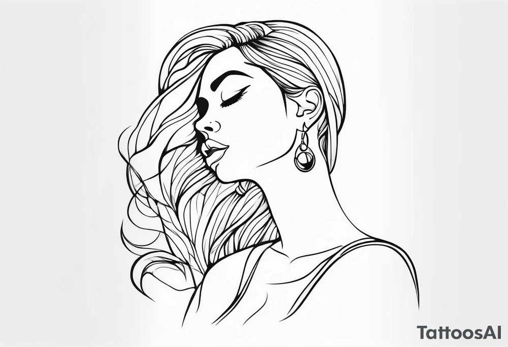 strong woman tattoo idea