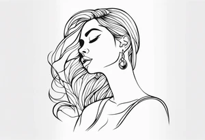 strong woman tattoo idea