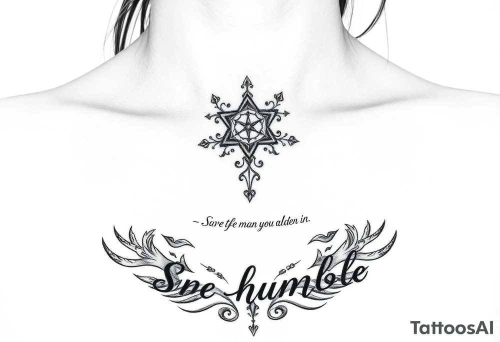 becoming the best man you can be, maturing, growth, be confident, being humble tattoo idea