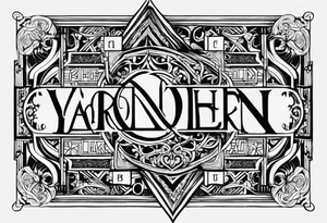 I want to combine elements that represent my mother's last name, 'Yaber,' which originates from Lebanon, and my father's last name, 'Kleinert,' which is German tattoo idea