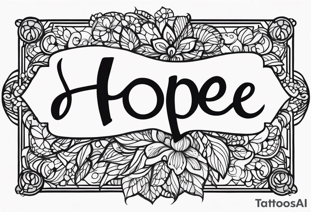 Hope is a waking dream tattoo idea