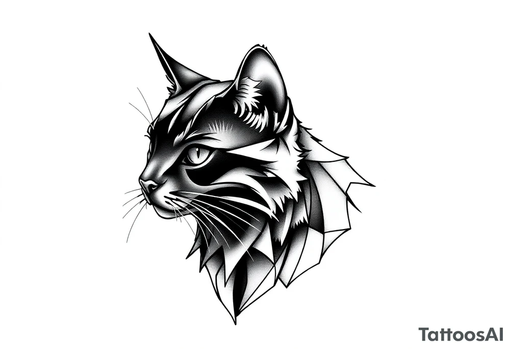 Black Cat tattoo idea
