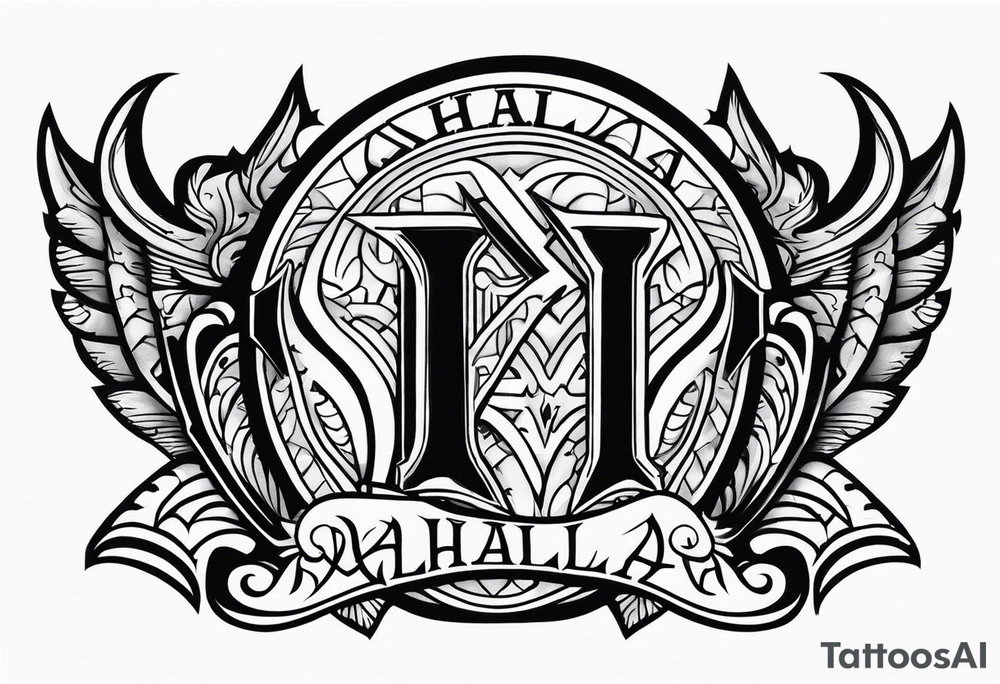 Valhalla  warrior soldier tattoo idea