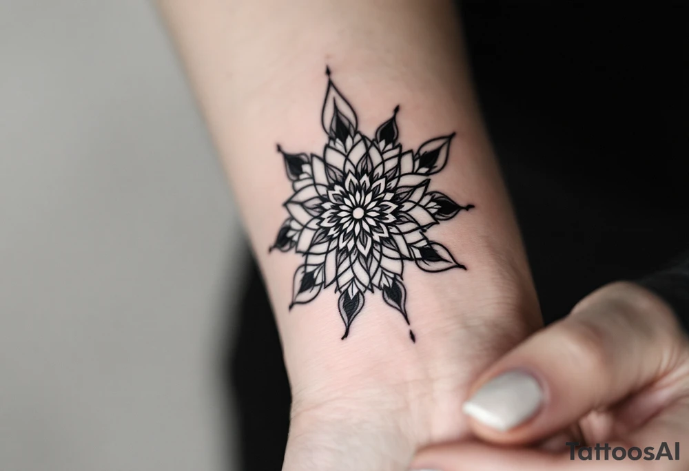 sacred flower of life tattoo idea