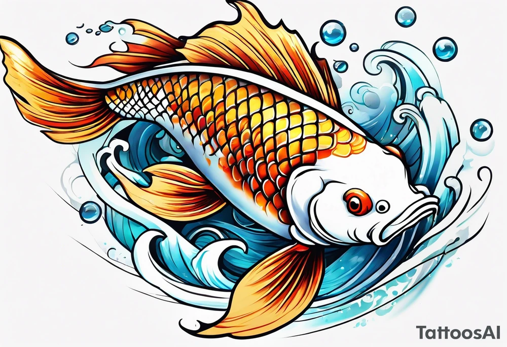 Koi fish tattoo idea