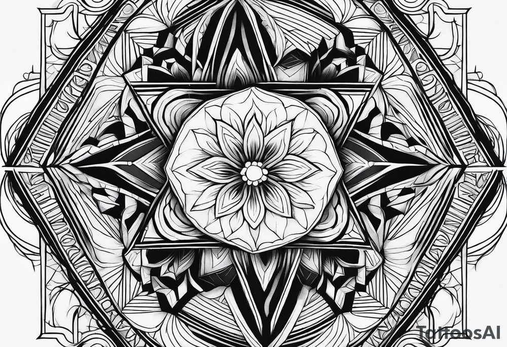 Fine line, earthy elements tattoo idea