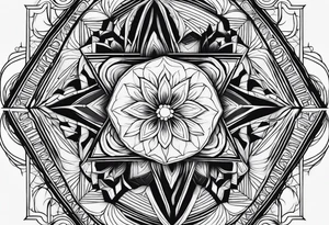 Fine line, earthy elements tattoo idea
