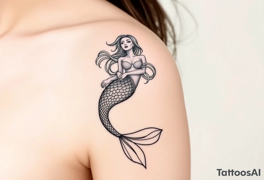 Mermaid tattoo idea