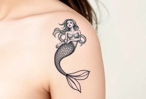 Mermaid tattoo idea