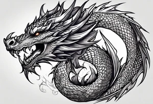 dragon skin tattoo idea