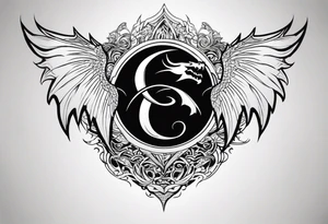 Dragon wings tattoo idea