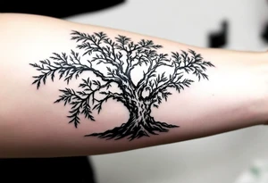 Breadfruit tree tattoo idea