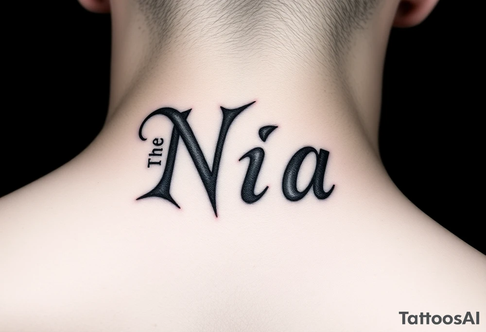 The name Nia tattoo idea