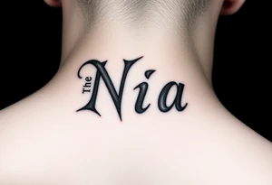 The name Nia tattoo idea