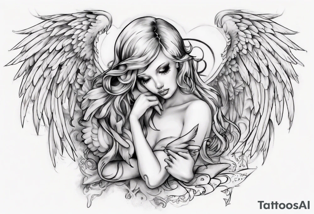 Love angels  tatoos from heaven tattoo idea
