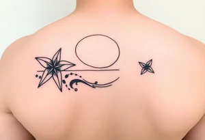A beach/ocean theme for my wife and child. tattoo idea