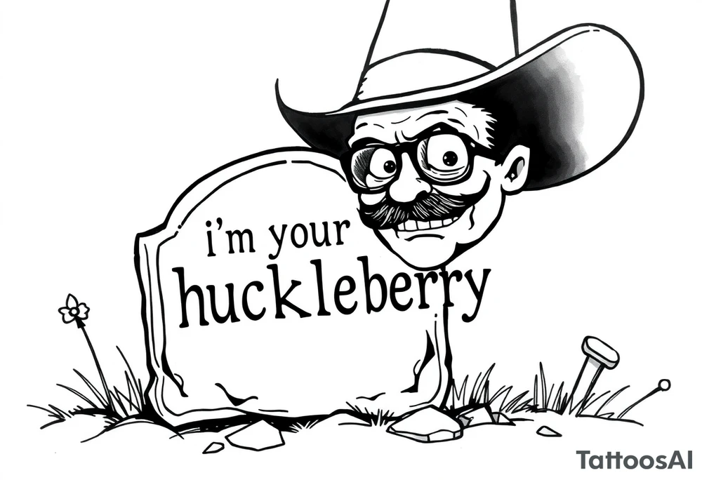 Val Kilmer cartoon doc holiday 
Movie tombstone saying “i”m your huckleberry” tattoo idea
