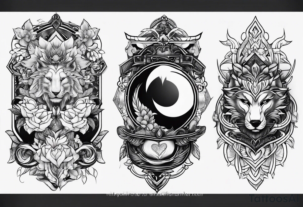 Love and destiny tattoo idea