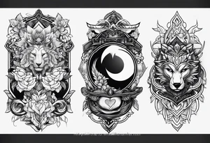 Love and destiny tattoo idea