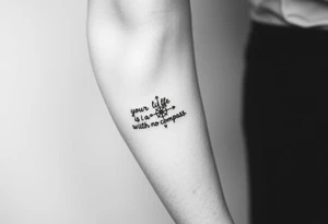 your life is a map with no compass tattoo idea