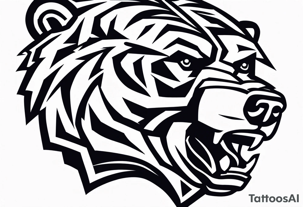 Small Chicago bears tattoo tattoo idea