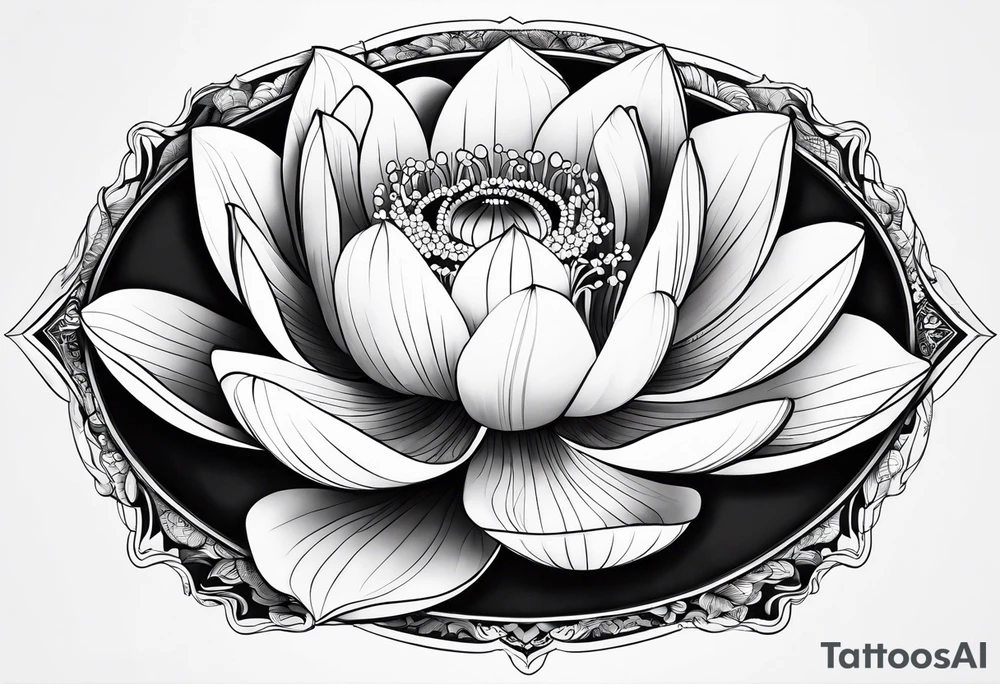 lotus flower tattoo idea