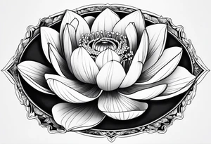 lotus flower tattoo idea