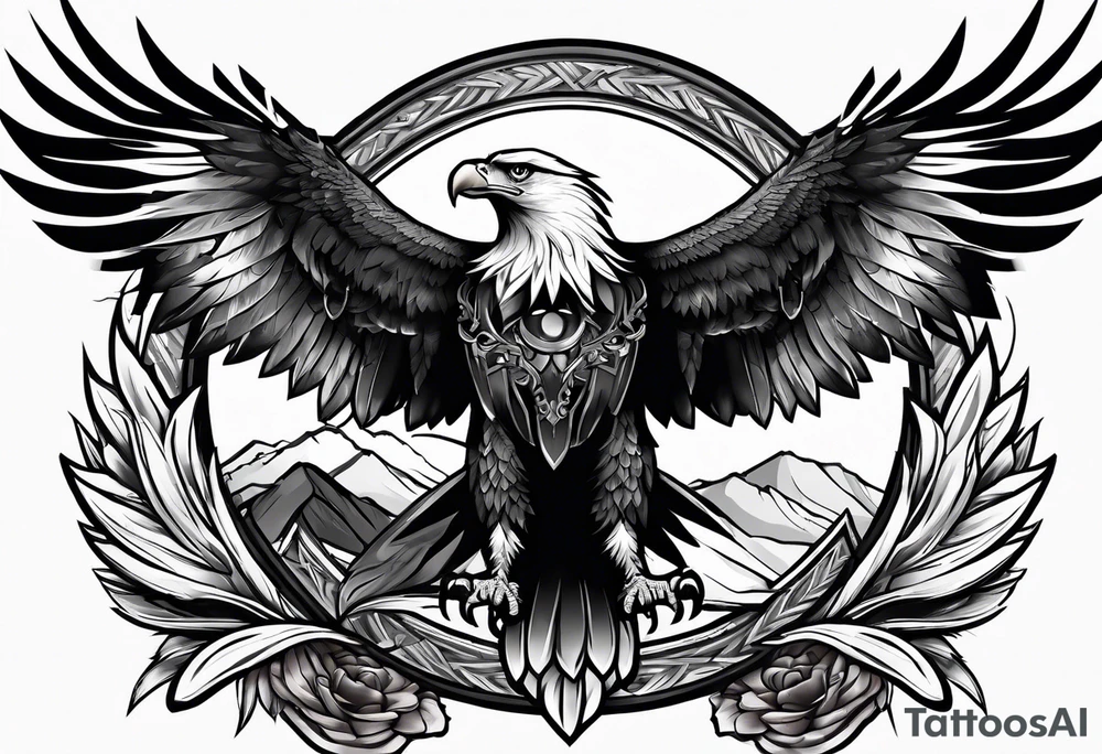 Eagle warrior tattoo idea